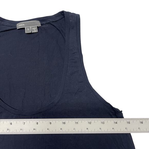 Vince Tank Women's Small Sleeveless Lightweight Modal Scoop Neck Blue Top - Picture 3 of 5